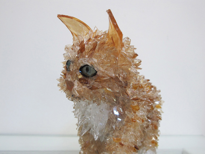 Dario custom cat portrait sculpture