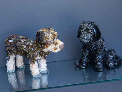 Katie and Jackie new dog sculpture