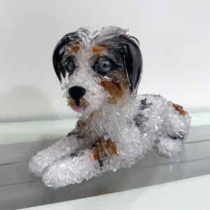Rogue new dog sculpture