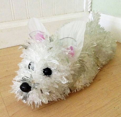 Salty West Highland Terrier glass sculpture