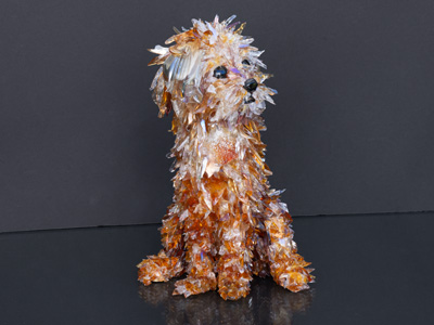 Wookie Brussels Griffon glass sculpture
